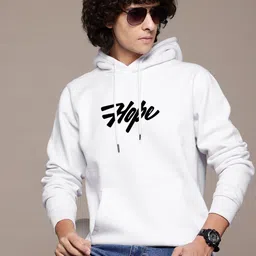 Mast & Harbour Men Graphic Printed Hooded Sweatshirt-picture-41