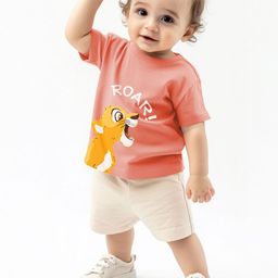 Nauti Nati Boys Lion King Bio Finish Graphic Printed Round Neck Cotton T-shirt-image-31