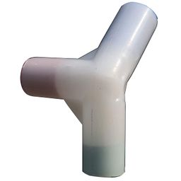 HOMECUTE Spaire PVC Angular Socket for Homecute Hut Type Toys Play Tent House Only (White, Set of Small-3 Pcs and Big-2 Pieces, Total = 5 Pieces, 16 mm Pipe Socket) for Kid's Tent House image 1