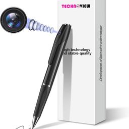 TECHNOVIEW Upgraded 2023 Mini Spy Camera Hidden Pen 1080p Small Nanny Cam Full HD Indoor Outdoor Video Audio Recording Secret Camera Free OTG Cable with[1 Year Warranty] image 1
