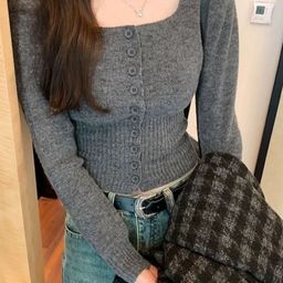 KPOP Women Crop Cardigan-image-75