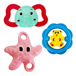 New Pinch New Rattle Pack of 3  (Color & Design May Vary)-28