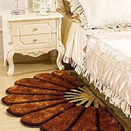 JARS Collections Microfibre Anti Skid Half Sunflower Shape Floor Door Mat - Multicolor-image-21