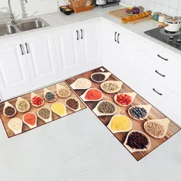 A Vintage Affair Ten Spices Kitchen Floor Mats (Set of 2)-picture-26