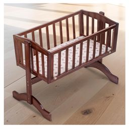 BAYBEE Bumble Wooden Cradle for New Born Baby | Baby Crib Cot with Swing Lock Function | Swing Cradle for Babies | Infants Wooden Cot for Baby Sleeping Boys Girls (Deep Brown)-10