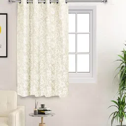saral home Saral HomeKanan Cotton Window Room Darkening Curtain 1PC,Ivory. 4x5 ft-picture-26