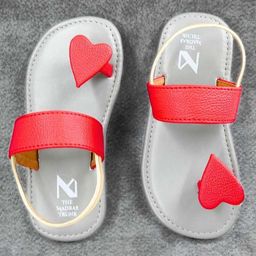 The Madras Trunk Heart Designed Sandals - Grey-picture-33