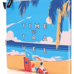 Echo Boomers Echo boomers My Messenger Sling BagAqua Blue Beach Printed Design -Perfect for Students on the Go, Combining Style and Functionality image 2