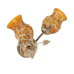 Somil Premium Designer Glass Wall / Night Lamp Elegant & Stylish Dcor Accent for Modern Interiors, color- Yellow, White, Size,- 27.5 X 14.5 X 34 CM-image-66