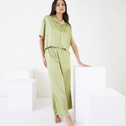 Sweet Dreams Short Sleeves Satin Night suit-image-34