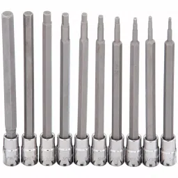 Westward Socket Bit Set Steel Socket Size 6.35 mm (1/4 inch) Drive Size 6.35 mm (1/4 inch), 54TL91-11