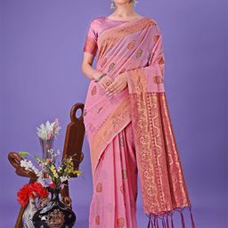 DIVASTRI Ethnic Motifs Traditional Banarasi Saree-image-42