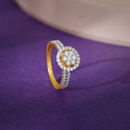 GIVA Gold Whirlwind Diamond Ring-image-70