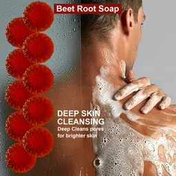 GROOVY Set Of 10 Beet Root Bath Bar - 100 g Each image 2