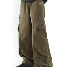 StyleCast Men Relaxed Loose Fit Parachute Trousers-picture-11