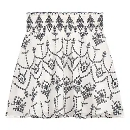 GUESS kids Girls Printed Pure Cotton Flared Above Knee Skirt-image-2