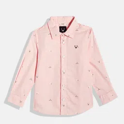 Allen Solly Junior Boys Conversational Printed Spread Collar Pure Cotton Casual Shirt-picture-12