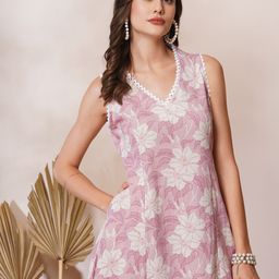 FASHOR Printed Sleeveless Tunic & Trouser Co-Ords image 2
