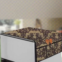 The Furnishing Tree Mustard Plastic Refrigerator Cover-image-72