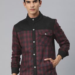 Pierre Carlo Men Checked Open Front Jacket-2
