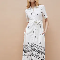 Fame Forever by Lifestyle Women Floral Print Shirt Dress-image-27
