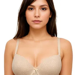 Blush Lado Beige Underwired Lightly Padded Seamless Everyday Bra-picture-43