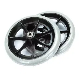 BRUSH HOUSE 203.2 mm (8 Inch) Black/Grey Non Marking Wheelchair Wheel-picture-44