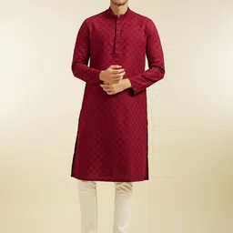 Diwas by Manyavar Men Patchwork Kurta-picture-2