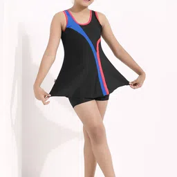 LYCOT Girls Colorblocked Swimming Dress-image-70
