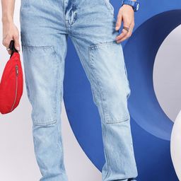 Aeropostale Men Straight Fit Heavy Fade Pure Cotton Jeans-image-52