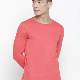 Aesthetic Bodies Men Pink Solid T-shirt-image-24