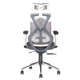 HUMAN METHOD DELIGHT Series Revolving Office Chair Ergonomic High Back with Multi Lock & Seat Slider White & Grey, HMDL01-PR12-picture-40