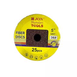 Jon bhandari Grinding Sanding Fiber Disc Round Shape 36 Grit 5 Inch (125 mm) Aluminium Oxide Fibers & Grains Multicolor Smooth Finish for Metal & Wood Grinding, (Pack of 25 Pcs)-image-88