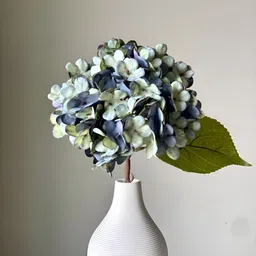 Mason Home Blue & White One Stem Primrose Artificial Flower-20