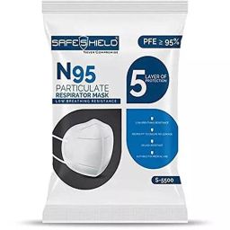 Safeshield N95 FFP2 Head Loop Non Woven Fabric Mask SD5LN95HL Pack of 25 Pcs-13