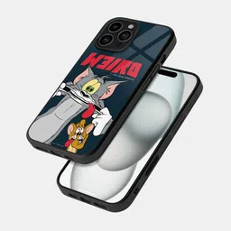 macmerise Cartoon Characters Printed iPhone 16 Pro Max Bumper Case Mobile Accessories-9