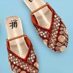 YK Girls Embellished Flats-picture-2