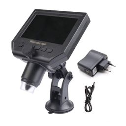 dhruvpro Portable Smart LCD Digital Microscope 4.3 Inch LCD HD 1-600x 3.6mp High Expansion 1080p/720p/VGA Image Sensor with Adjustable Stand for QC/Industrial/Collection Inspection image 1