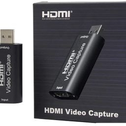 MICROWARE Audio Video Capture Card, HDMI to USB USB 2.0 High Definition 1080p 30fps, Directly to Computer for Gaming, Streaming, Teaching, Video Conference or Live Broadcasting image 1