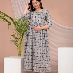 outfit 4 you Women Floral Printed Extended Sleeves Thread Work Anarkali Kurta-42