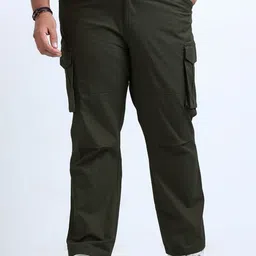 NEVER NEUD Men Relaxed Cargos Trousers-picture-19