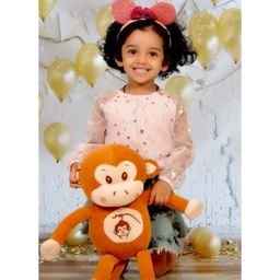 DearJoy Plush Monkey Shaped Soft Toy Cum Pillow Brown - Height 55 cm-18