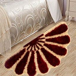 JARS Collections Microfibre Anti Skid Half Sunflower Shape Floor Door mat - Multicolor-image-84