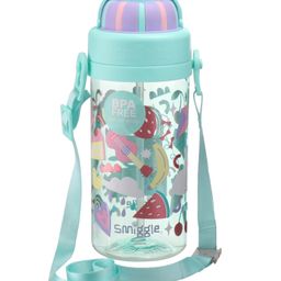 Smiggle Water Bottle Fruit  Print Blue- 430 ml-image-5