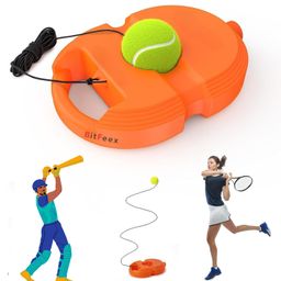 BitFeex self Playing Practice Tennis Rebound Ball with String Cricket Solo Trainer Rope Tennis Ball-Color May Vary-28