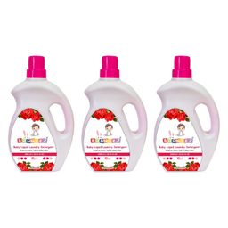 Bunniez Baby Laundry Detergent, Rose Fragrance | Liquid Detergent for Baby Clothes | Kills Barteria | Free From Harsh Chemicals & Colorant - 3 x 1L (Pack of 3)-picture-16