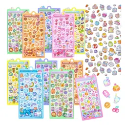 Birthday Popper 3D Drop Stickers Set for Kids 10 Sheets as Birthday Return Gifts, 500+ Assorted Crystal Puffy Stickers | Cute Fun Themes Candy Drop-picture-9