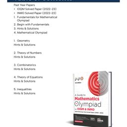 disha publications A Guide to Mathematics Olympiad for IOQM & INMO with 15 Previous Year Solved Papers (2009 - 2023) 5th Edition | Indian Qualifier & International Olympiad Exams image 3