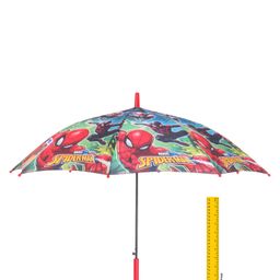 john's umbrellas John's Umbrella  Spiderman Print 2 Fold Straight Umbrella with  Whistle - Multicolor image 3