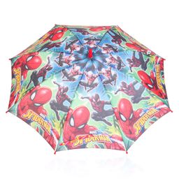 john's umbrellas John's Umbrella  Spiderman Print 2 Fold Straight Umbrella with  Whistle - Multicolor image 4